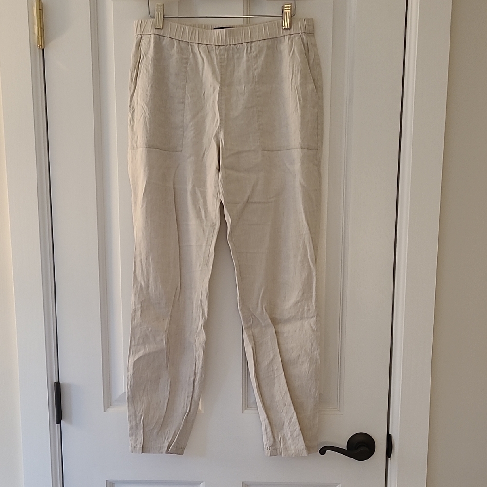 Theory Stretch Linen Jogger Pants